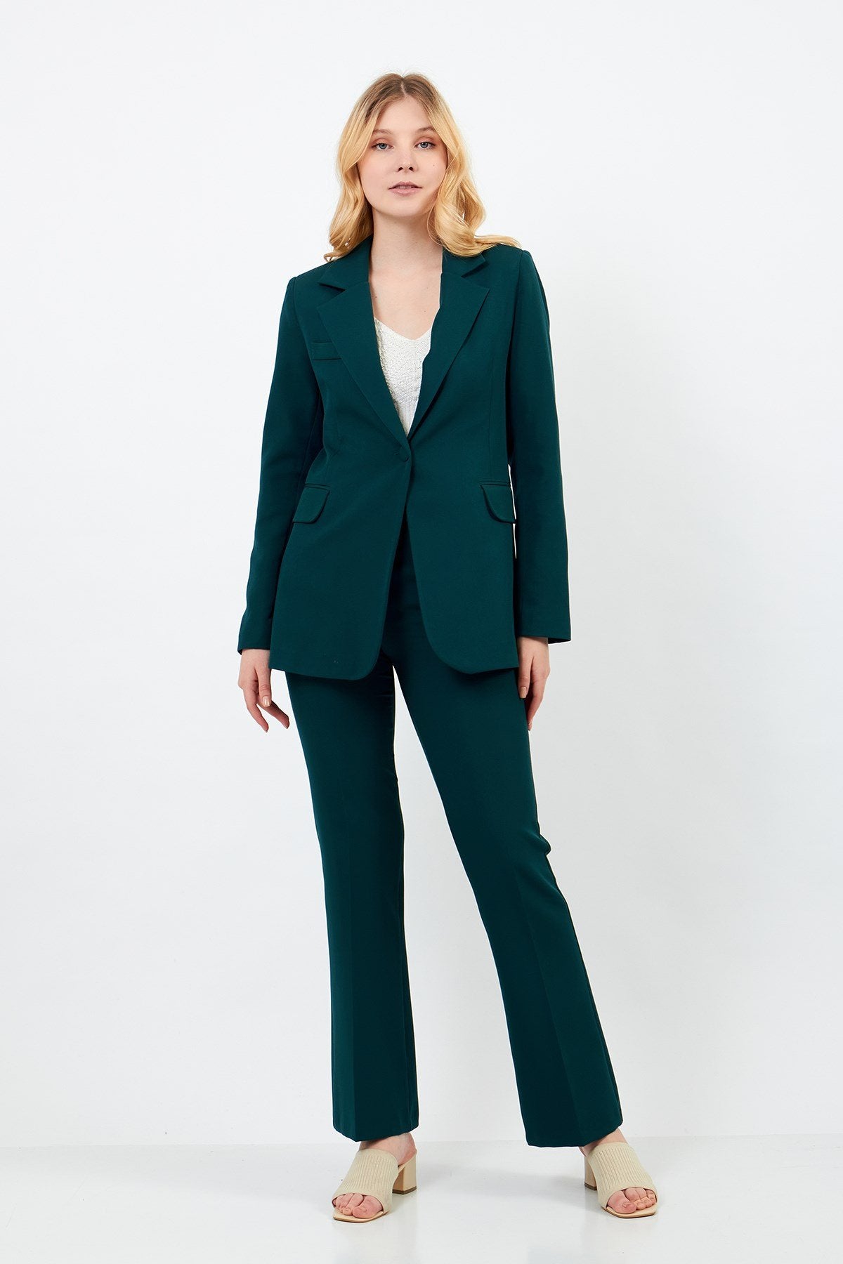 Zümrüt Yeşili Ceket Pantolon Takım
