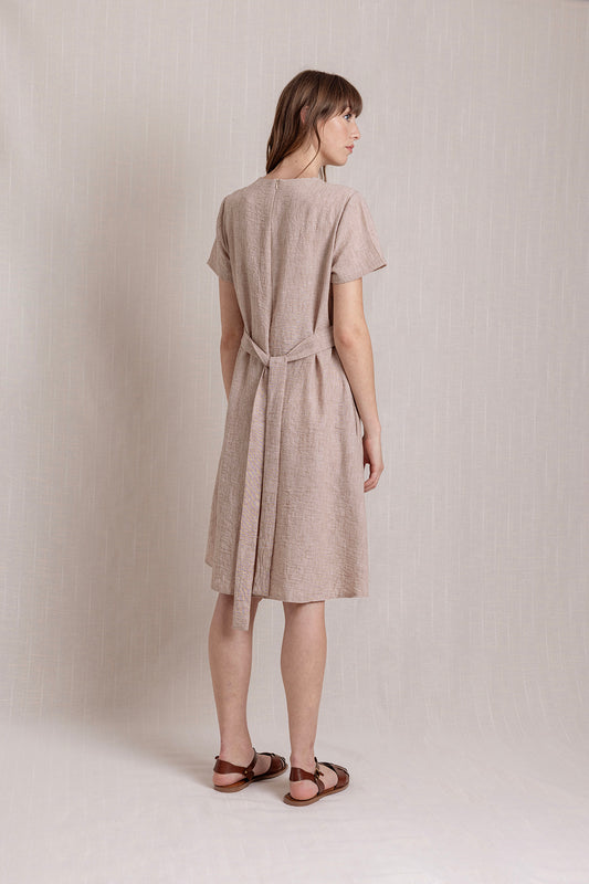 Nakışlı Keten elbise