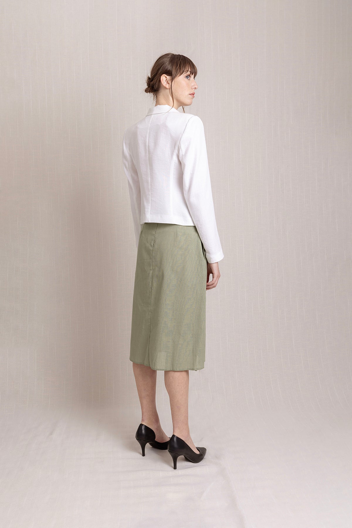 NAKIŞLI UZUN ANVELOPE YAZLIK KETEN ETEK