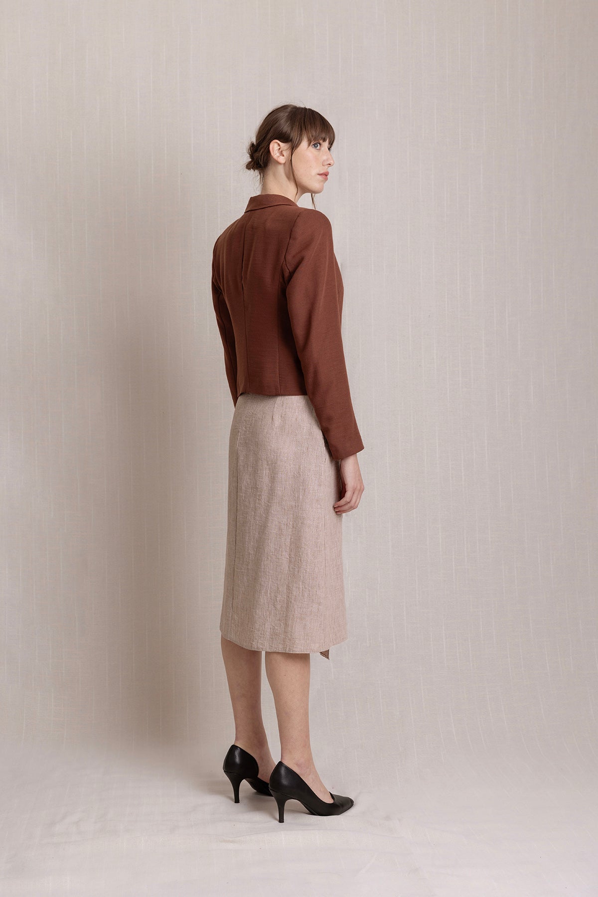 NAKIŞLI UZUN ANVELOPE YAZLIK KETEN ETEK