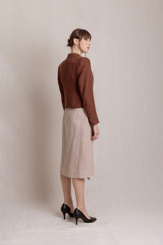 NAKIŞLI UZUN ANVELOPE YAZLIK KETEN ETEK