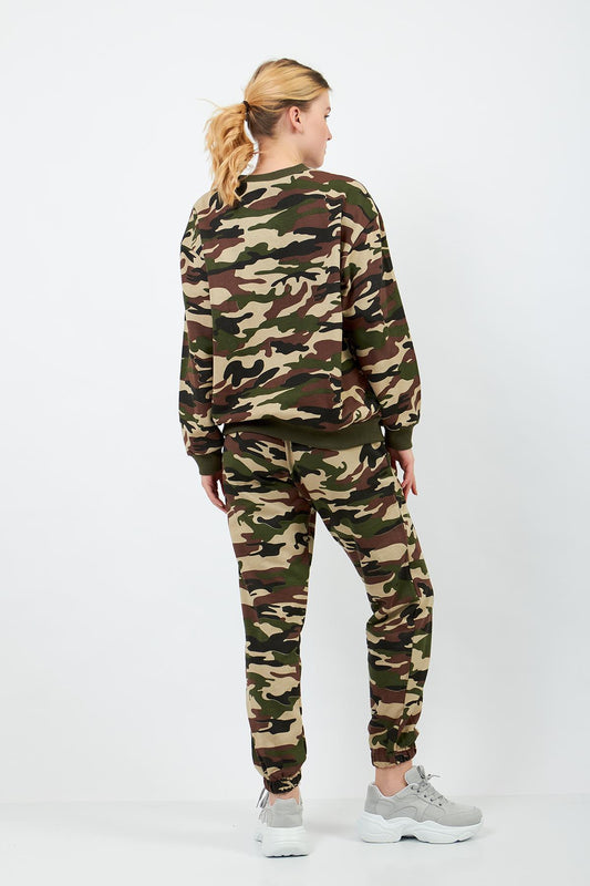 Kamuflaj Sweatshirt Takım