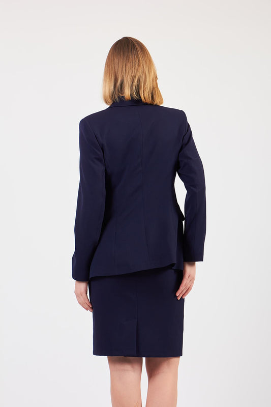 Lacivert Ceket Etek Takım